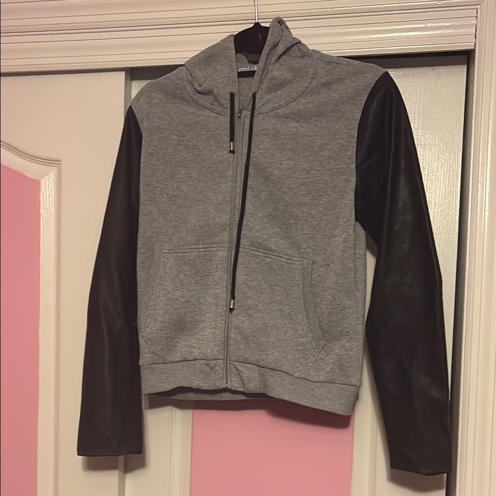 Gray and Black Women's Jacket